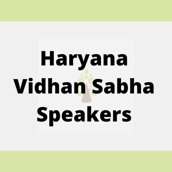 Haryana Vidhan Sabha Speakers