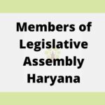 Members of legislative assembly haryana